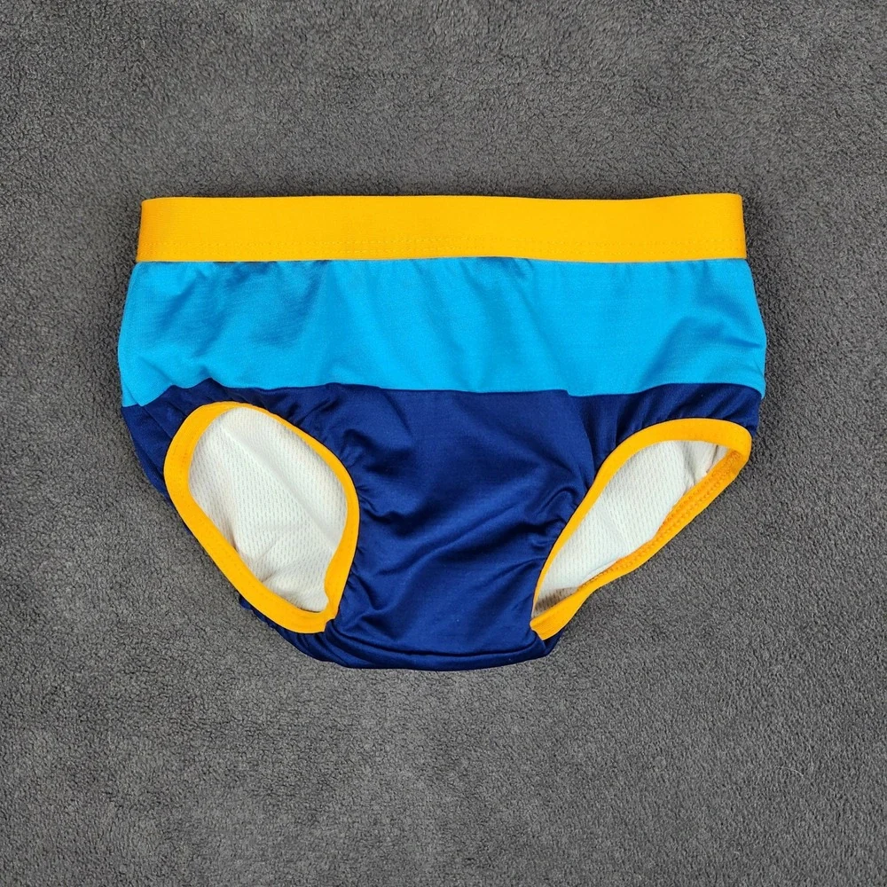 Patagonia Swim Bottoms Baby 3-6M Blue Yellow Colorblock Diaper Cover 61285